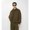 Jachetă bomber din gabardină Jachetă bomber din gabardină