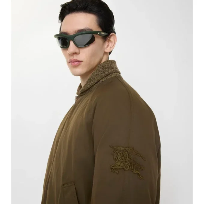 Jachetă bomber din gabardină Jachetă bomber din gabardină