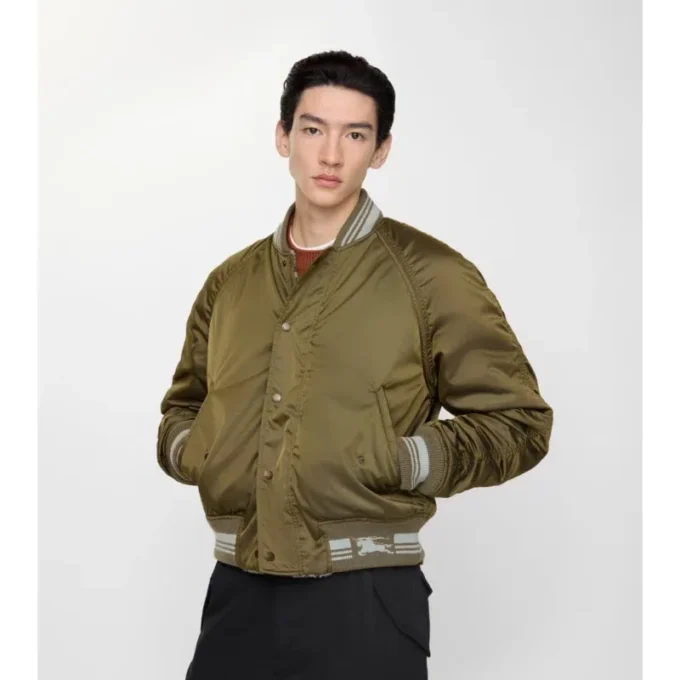 Jachetă bomber reversibilă din nailon