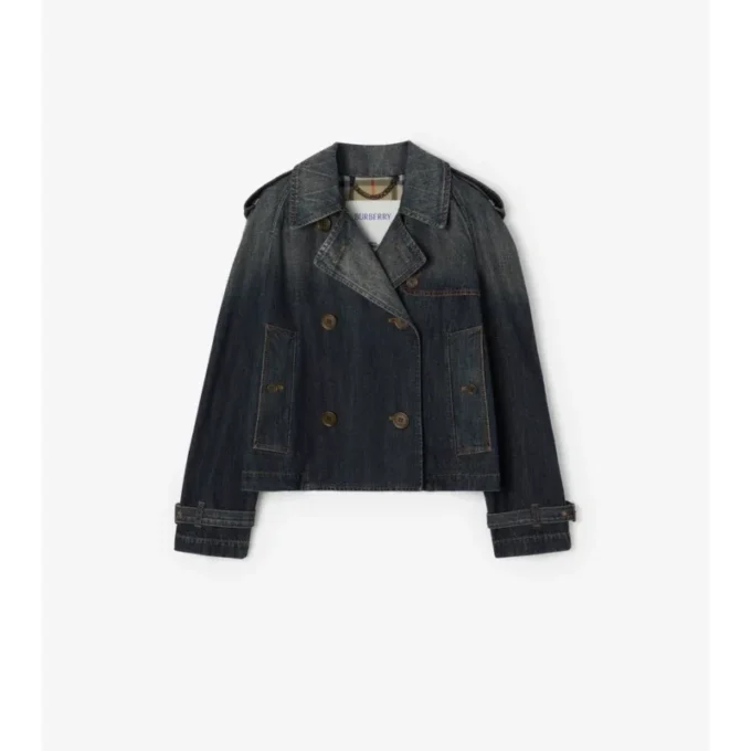 Jachetă cropped din denim Mayfair Trench Jachetă cropped din denim Mayfair Trench