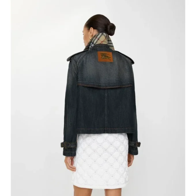 Jachetă cropped din denim Mayfair Trench Jachetă cropped din denim Mayfair Trench