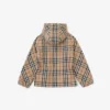 Jachetă cu glugă din bumbac Vintage Check Jachetă cu glugă din bumbac Vintage Check