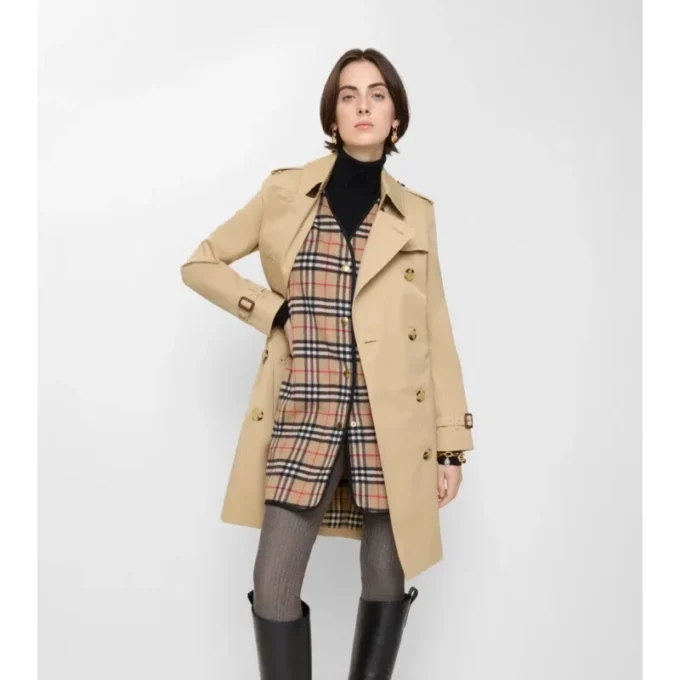 Jachetă din lână și cașmir cu model în carouri