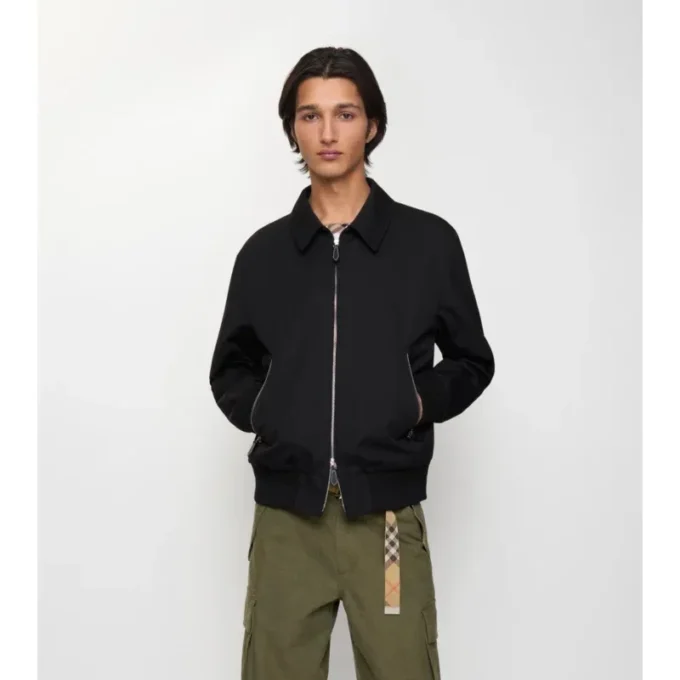 Jachetă Harrington din gabardină Jachetă Harrington din gabardină