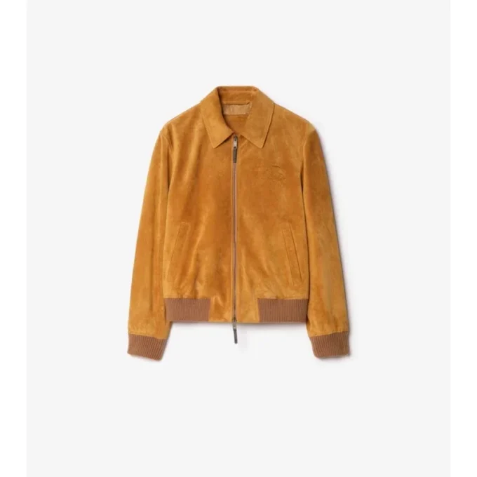 Jachetă Harrington din piele de căprioară Jachetă Harrington din piele de căprioară