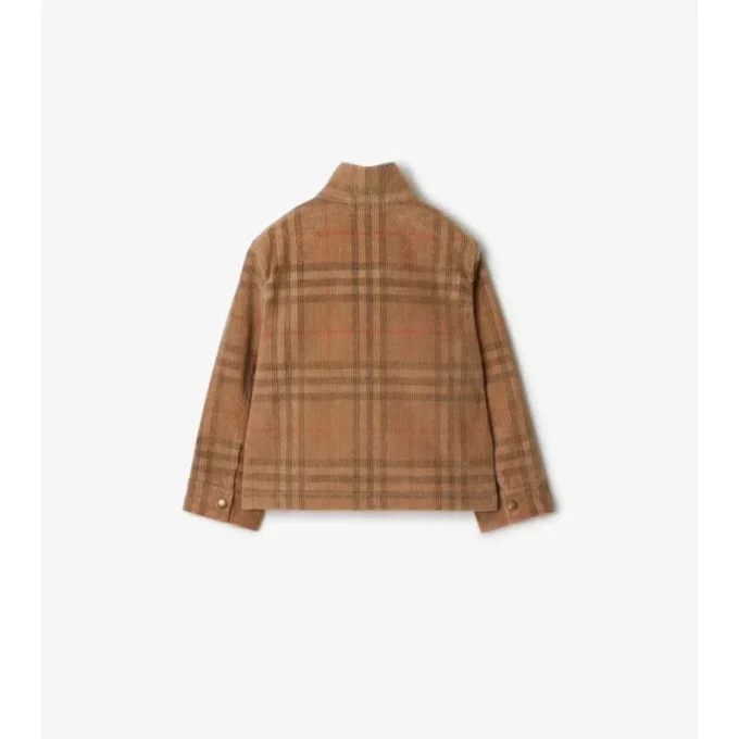 Jachetă Harrington din velur cu carouri Jachetă Harrington din velur cu carouri