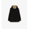 Jachetă reversibilă cu glugă și model în carouri Jachetă reversibilă cu glugă și model în carouri