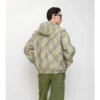 Jachetă reversibilă cu glugă și model în carouri Jachetă reversibilă cu glugă și model în carouri
