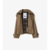 Jachetă scurtă tip trench din Gabardine Jachetă scurtă tip trench din Gabardine