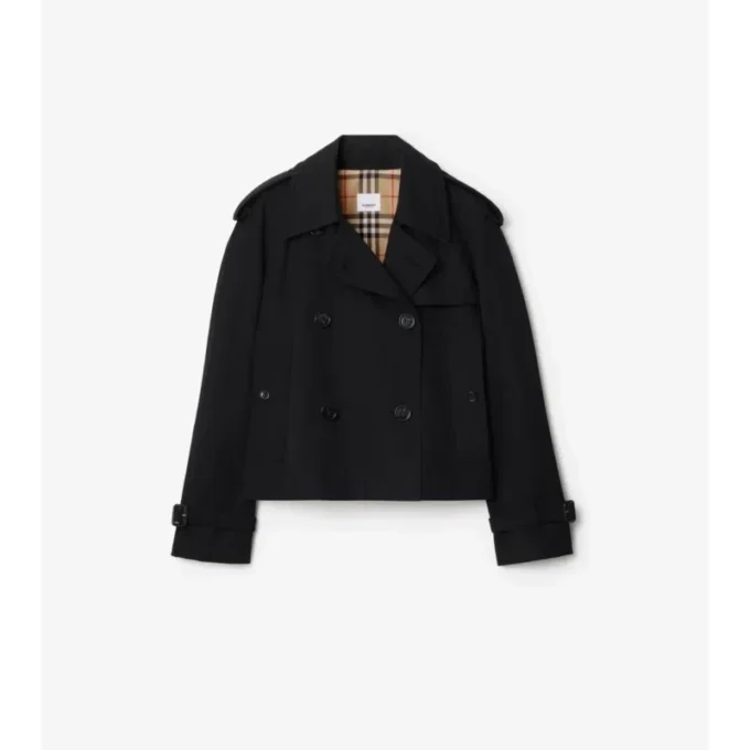 Jachetă trench Mayfair scurtă din Gabardine Jachetă trench Mayfair scurtă din Gabardine