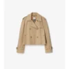 Jachetă trench Mayfair scurtă din Gabardine Jachetă trench Mayfair scurtă din Gabardine