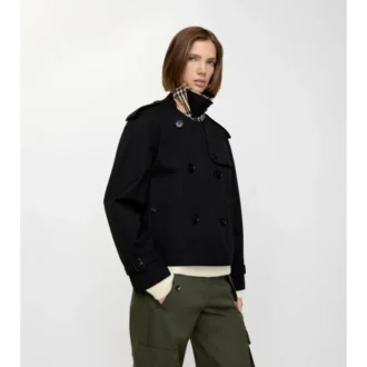Jachetă trench Mayfair scurtă din Gabardine