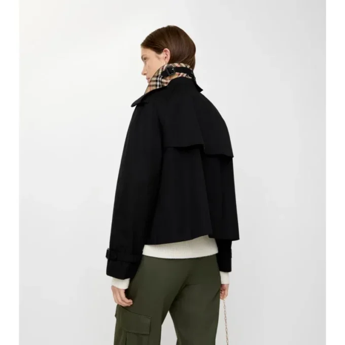 Jachetă trench Mayfair scurtă din Gabardine Jachetă trench Mayfair scurtă din Gabardine