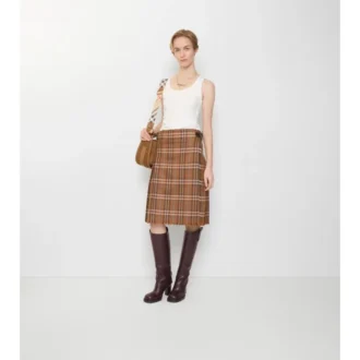 Kilt din lână cu model în carouri