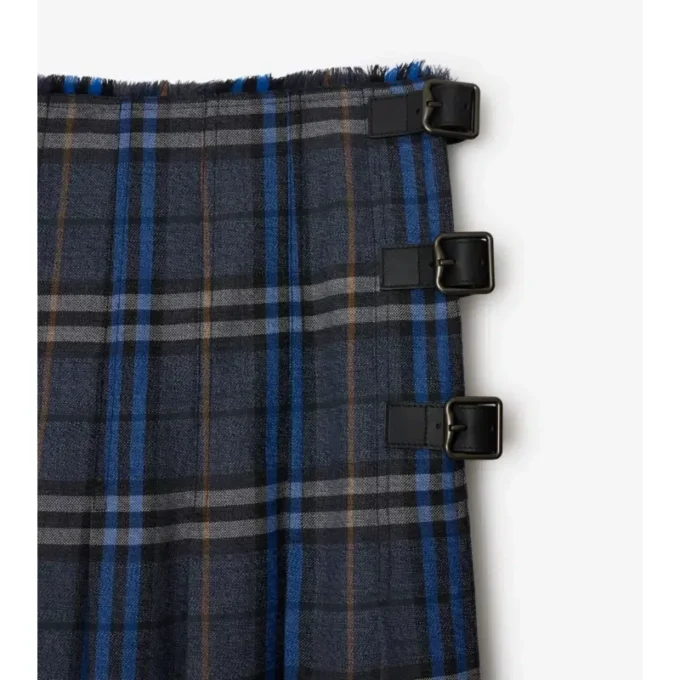 Kilt midi din lână cu model în carouri Kilt midi din lână cu model în carouri