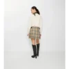 Mini kilt din lână cu model în carouri Mini kilt din lână cu model în carouri
