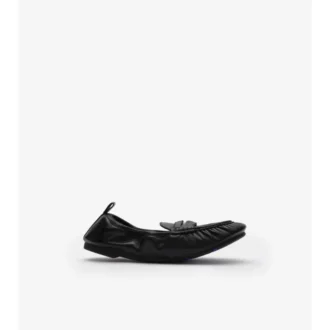 Mocasini din piele de culoare bej