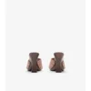 Mule Potter din piele de căprioară cu model în carouri 