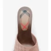 Mule Potter din piele de căprioară cu model în carouri 