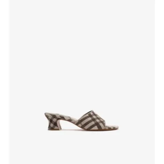 Mule Sloane cu model în carouri 