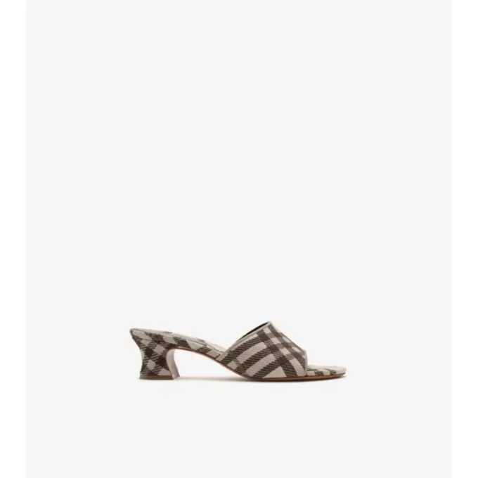 Mule Sloane cu model în carouri Mule Sloane cu model în carouri