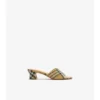 Mule Sloane cu model în carouri din strasuri Mule Sloane cu model în carouri din strasuri