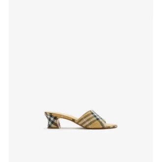Mule Sloane cu model în carouri din strasuri