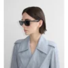 Ochelari de soare clasici, cu ramă dreptunghiulară 