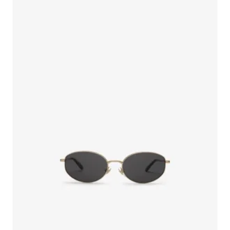 Ochelari de soare ovali Metal Check Ochelari de soare ovali Metal Check