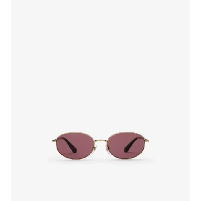 Ochelari de soare ovali Metal Check Ochelari de soare ovali Metal Check