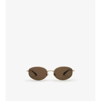 Ochelari de soare ovali Metal Check Ochelari de soare ovali Metal Check