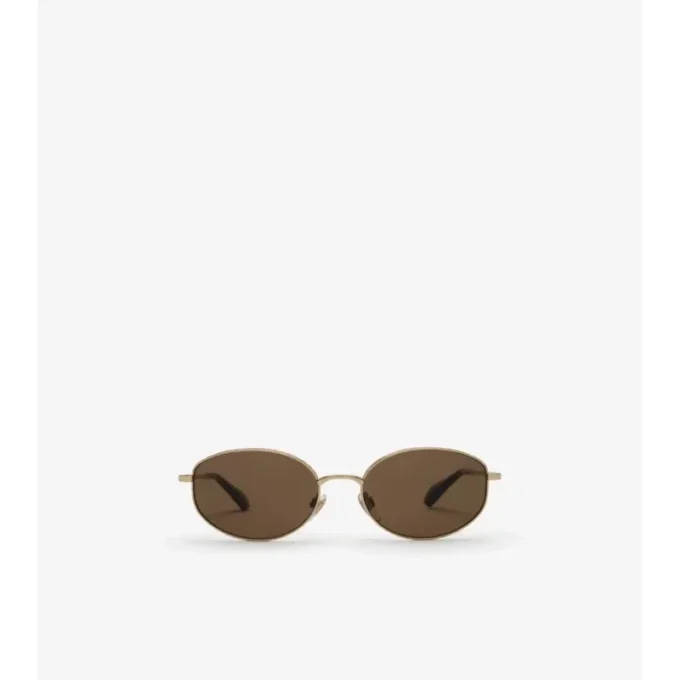 Ochelari de soare ovali Metal Check Ochelari de soare ovali Metal Check