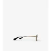 Ochelari de soare ovali Metal Check Ochelari de soare ovali Metal Check
