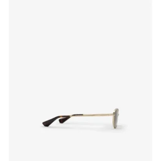Ochelari de soare ovali Metal Check Ochelari de soare ovali Metal Check