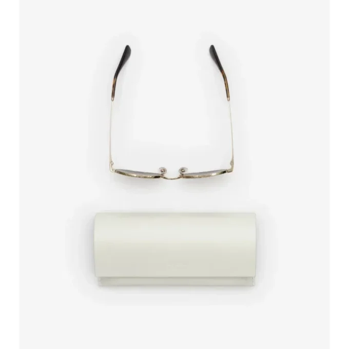 Ochelari de soare ovali Metal Check Ochelari de soare ovali Metal Check