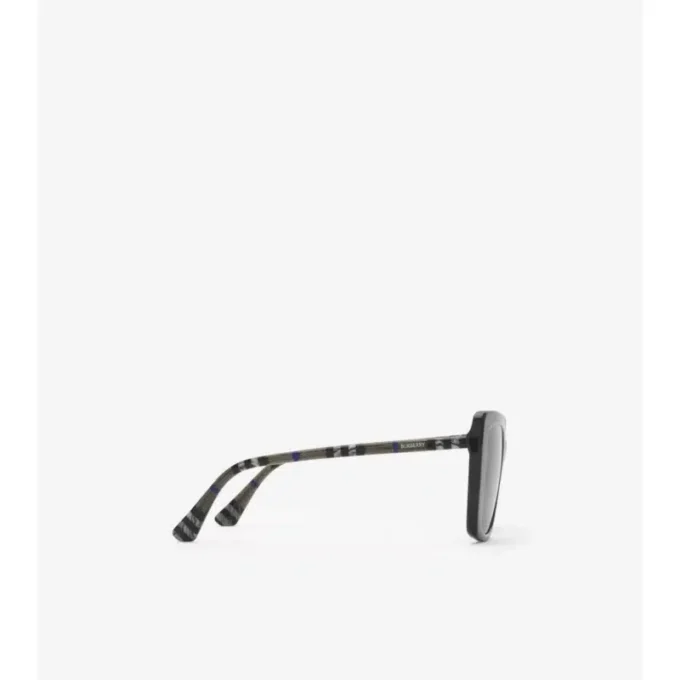 Ochelari de soare polarizați cu ramă pătrată și model Tubular Check