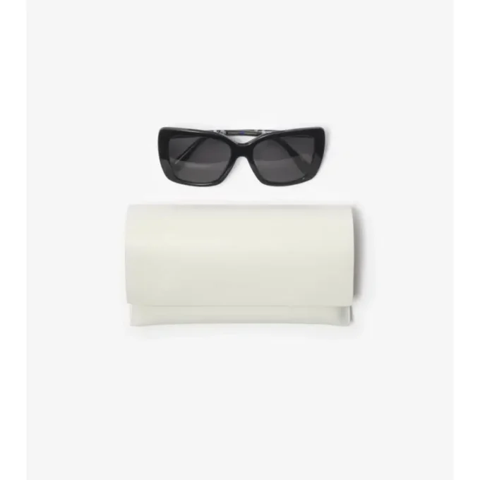 Ochelari de soare polarizați cu ramă pătrată și model Tubular Check