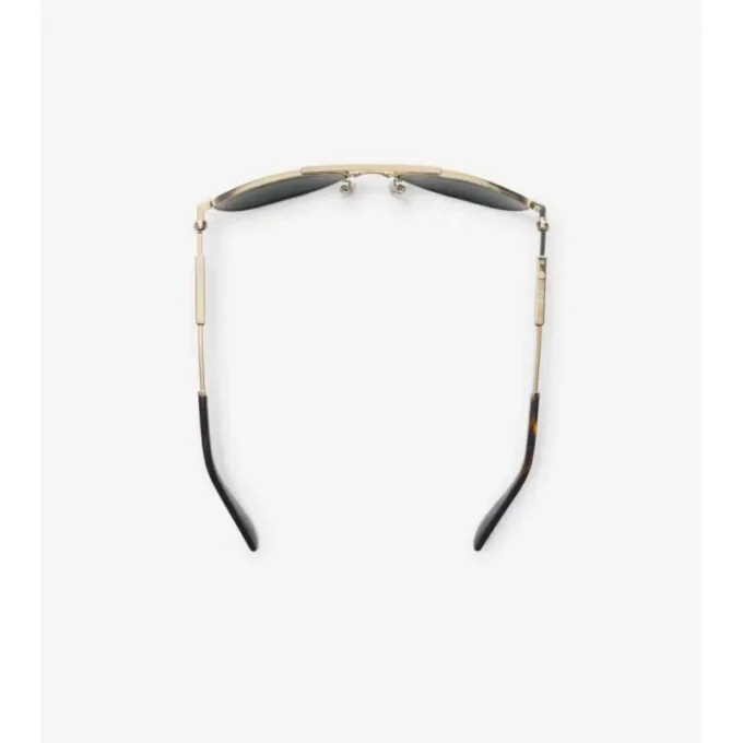 Ochelari de soare pătrați cu logo metalic Ochelari de soare pătrați cu logo metalic
