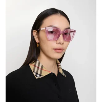 Ochelari de soare pătrați cu model în carouri gravat 