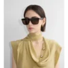 Ochelari de soare pătrați cu model în relief