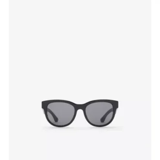 Ochelari de soare rotunzi cu model în carouri Ochelari de soare rotunzi cu model în carouri