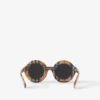 Ochelari de soare rotunzi cu model în carouri Ochelari de soare rotunzi cu model în carouri