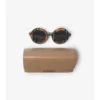 Ochelari de soare rotunzi cu model în carouri Ochelari de soare rotunzi cu model în carouri