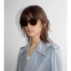 Ochelari de soare rotunzi cu model Tubular Check Ochelari de soare rotunzi cu model Tubular Check