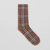 Șosete din bumbac și cașmir cu model Vintage Check în carouri