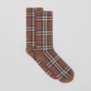 Șosete din bumbac și cașmir cu model Vintage Check în carouri