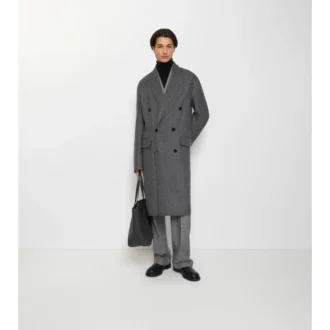 Palton croit din lână cu model în zig-zag Palton croit din lână cu model în zig-zag