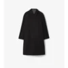 Palton lung reversibil din lână cu imprimeu în carouri Parkbury Car Coat