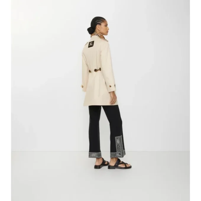 Palton scurt Stonehaven din Gabardine Car Coat Palton scurt Stonehaven din Gabardine Car Coat