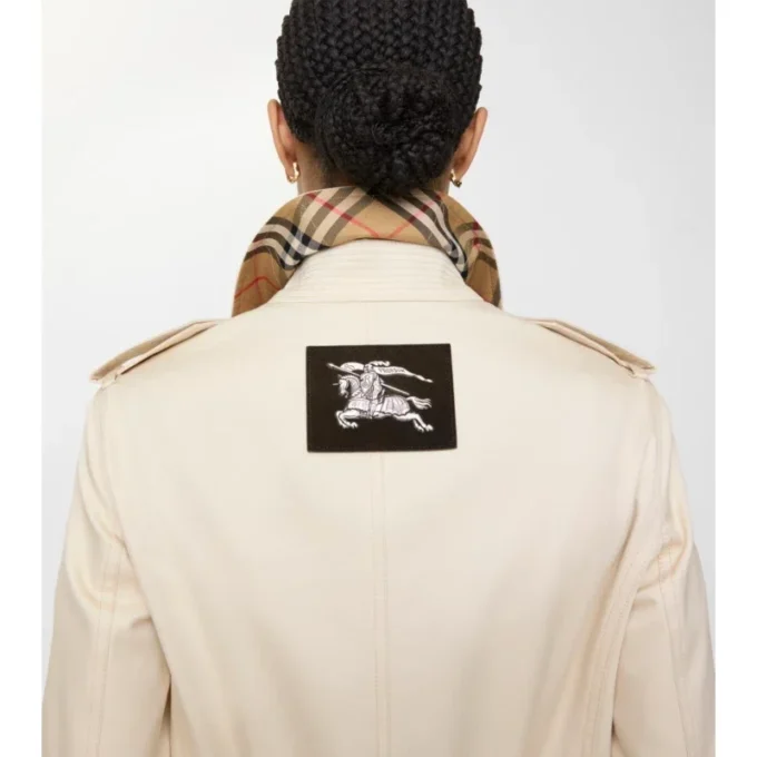 Palton scurt Stonehaven din Gabardine Car Coat Palton scurt Stonehaven din Gabardine Car Coat